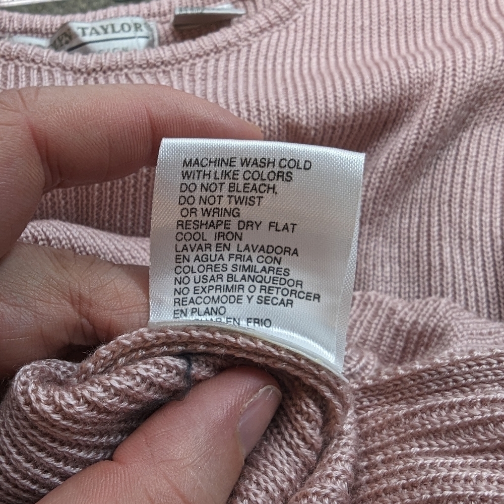 Carolyn Taylor Vintage Ribbed Sweater Sz M - Picture 8 of 8